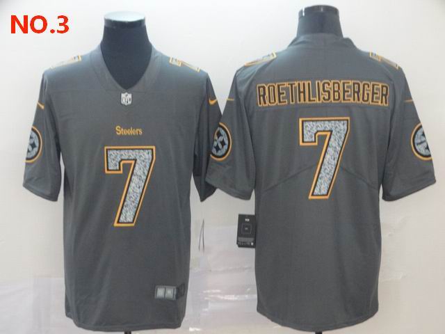 Men's Pittsburgh Steelers #7 Ben Roethlisberger Jersey NO.3;